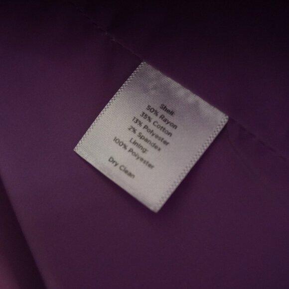 Talbots Lavender Blazer Size 14 - Picture 5 of 10